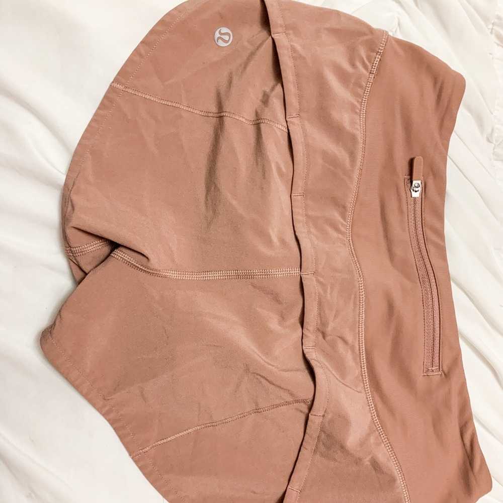 Lululemon pink speed up shorts